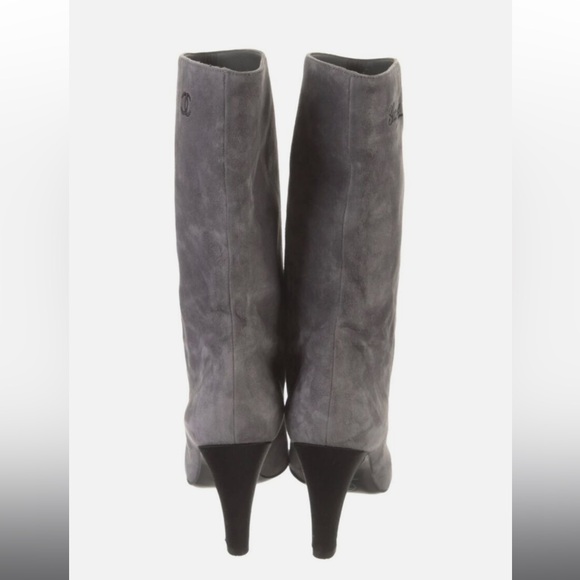 Limited Edition Gabrielle Chanel Gray Boots Size IT 37 Women's - Picture 4 of 6